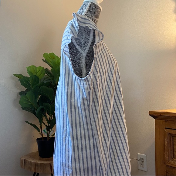 Splendid Pirouette Striped Henley Dress XL - Picture 8 of 12